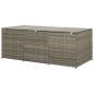 Preview:  Gartenbox Poly Rattan 180x90x70 cm Grau