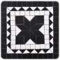 Preview:  Beistelltisch Mosaik Keramik Schwarz und Weiß