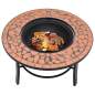 Preview:  Feuerstelle Mosaik Keramik Terracotta 68 cm