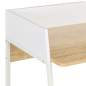 Preview:  Schreibtisch Weiß und Eiche 90x60x88 cm