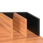 Preview:  Schreibtisch Schwarz und Braun 80x50x84 cm