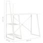 Preview:  Schreibtisch mit Regaleinheit Weiß 102×50×117 cm 
