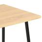 Preview:  Schreibtisch mit Regaleinheit Schwarz und Eiche 102×50×117 cm 