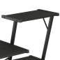 Preview:  Schreibtisch mit Regal Schwarz 116×50×93 cm