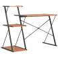 Preview:  Schreibtisch mit Regal Schwarz und Braun 116×50×93 cm