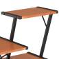 Preview:  Schreibtisch mit Regal Schwarz und Braun 116×50×93 cm