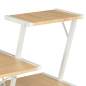 Preview:  Schreibtisch mit Regal Weiß und Eiche 116×50×93 cm