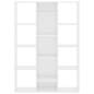 Preview:  Raumteiler/Bücherregal Hochglanz-Weiß 100x24x140 cm