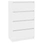 Preview:  Sideboard Hochglanz-Weiß 60x35x98,5 cm Holzwerkstoff