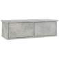 Preview:  Wand-Schubladenregal Betongrau 60x26x18,5 cm Holzwerkstoff