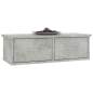 Preview:  Wand-Schubladenregal Betongrau 60x26x18,5 cm Holzwerkstoff