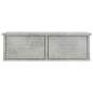 Preview:  Wand-Schubladenregal Betongrau 60x26x18,5 cm Holzwerkstoff