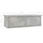 Preview:  Wand-Schubladenregal Betongrau 60x26x18,5 cm Holzwerkstoff