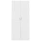 Preview:  Kleiderschrank Weiß 90x52x200 cm Holzwerkstoff