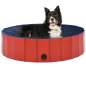 Preview: Hundepool Faltbar Rot 120 x 30 cm PVC