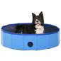 Preview: Hundepool Faltbar Blau 80 x 20 cm PVC