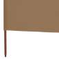 Preview:  9-teiliges Windschutzgewebe 1200 x 80 cm Taupe