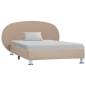 Preview:  Bettgestell Cappuccino-Braun Kunstleder 100x200 cm
