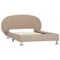 Preview:  Bettgestell Cappuccino-Braun Kunstleder 100x200 cm