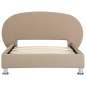 Preview:  Bettgestell Cappuccino-Braun Kunstleder 100x200 cm