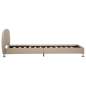 Preview:  Bettgestell Cappuccino-Braun Kunstleder 100x200 cm