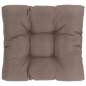 Preview:  Palettenkissen Taupe 50x50x12 cm Stoff