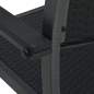 Preview:  Gartenstühle 4 Stk. Schwarz Kunststoff Rattan-Optik