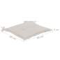 Preview:  Gartenstuhl-Kissen 4 Stk. Creme 40x40x3 cm Oxford-Gewebe