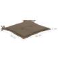 Preview:  Gartenstuhl-Kissen 2 Stk. Taupe 50x50x3 cm Oxford-Gewebe