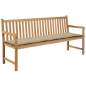 Preview:  Gartenbank-Auflage Beige 180x50x3 cm Oxford-Gewebe