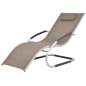 Preview:  Sonnenliege mit Kissen Aluminium und Textilene Taupe