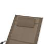 Preview:  Sonnenliege mit Kissen Aluminium und Textilene Taupe