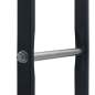 Preview: Brennholzregal Schwarz 100×25×100 cm Stahl
