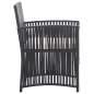 Preview:  4-tlg. Garten-Lounge-Set mit Auflage Poly Rattan Schwarz