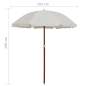 Preview:  Sonnenschirm mit Stahlmast 180 cm Sandfarben