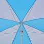Preview:  Strandschirm-Windschutz Blau und Weiß 180 cm Stoff