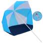 Preview:  Strandschirm-Windschutz Blau und Weiß 180 cm Stoff