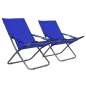 Preview:  Klappbare Strandstühle 2 Stk. Stoff Blau
