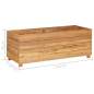 Preview:  Hochbeet 100x40x38 cm Teak Altholz und Stahl