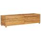 Preview:  Hochbeet 150x40x38 cm Teak Altholz und Stahl