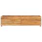 Preview:  Hochbeet 150x40x38 cm Teak Altholz und Stahl