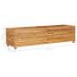 Preview:  Hochbeet 150x40x38 cm Teak Altholz und Stahl