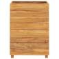 Preview:  Hochbeet 50x40x72 cm Teak Altholz und Stahl