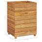 Preview:  Hochbeet 50x40x72 cm Teak Altholz und Stahl