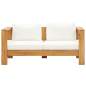 Preview: Gartensofa mit Kissen 140 cm Akazien Massivholz Cremeweiß Preview: Gartensofa mit Kissen 140 cm Akazien Massivholz Cremeweiß