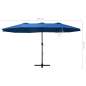 Preview:  Sonnenschirm mit Aluminium-Mast 460x270 cm Blau