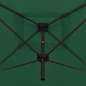 Preview:  Doppelsonnenschirm mit Stahlmast 250×250 cm Grün 