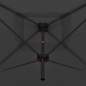 Preview:  Doppelsonnenschirm mit Stahlmast 250×250 cm Anthrazit 