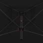 Preview:  Doppelsonnenschirm mit Stahlmast 250×250 cm Schwarz 