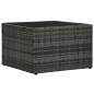 Preview:  5-tlg. Garten-Sofagarnitur mit Auflagen Poly Rattan Grau